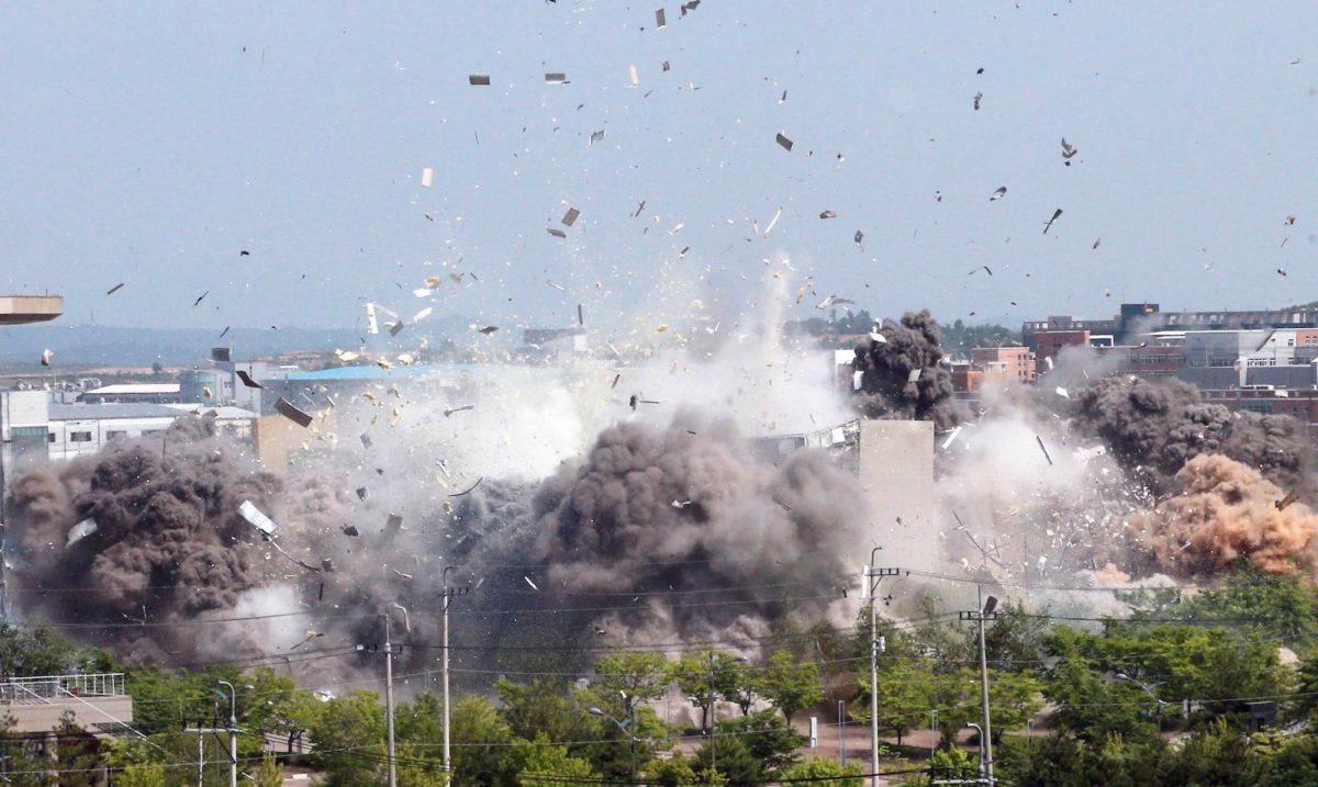 North Korea demolishes the Inter-Korean Liaison Office in Kaesong